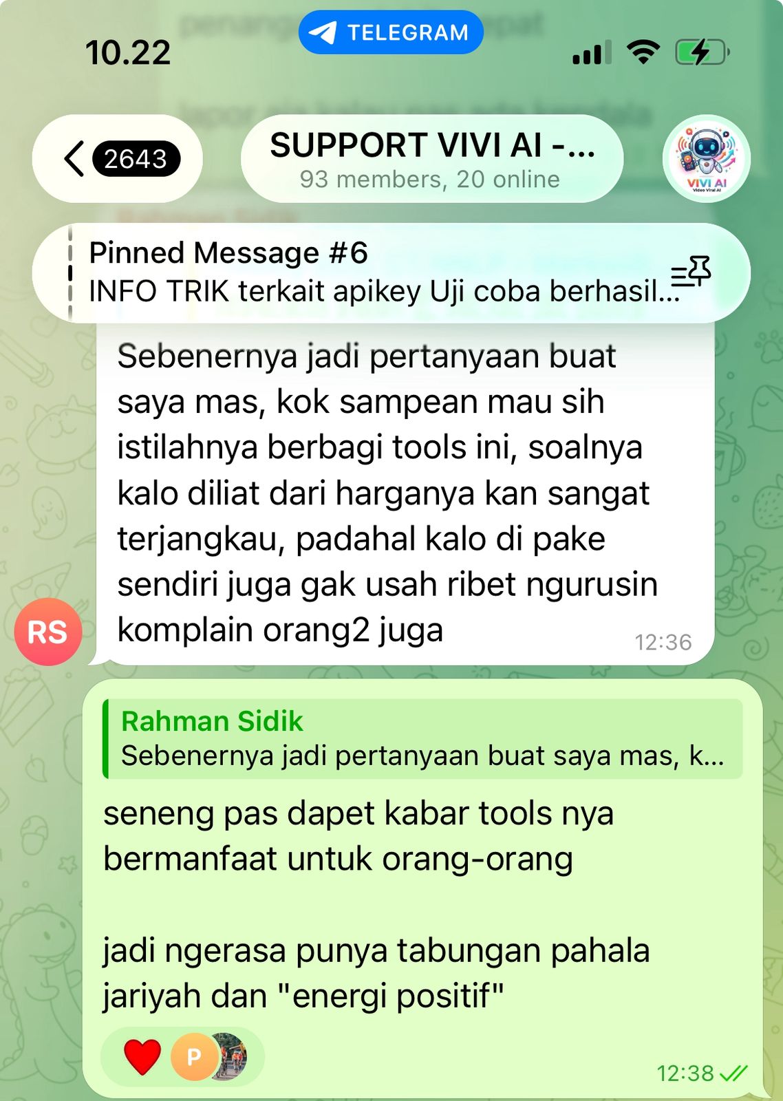 Testimoni Member 4 VIVI AI - Lebih percaya diri bikin konten